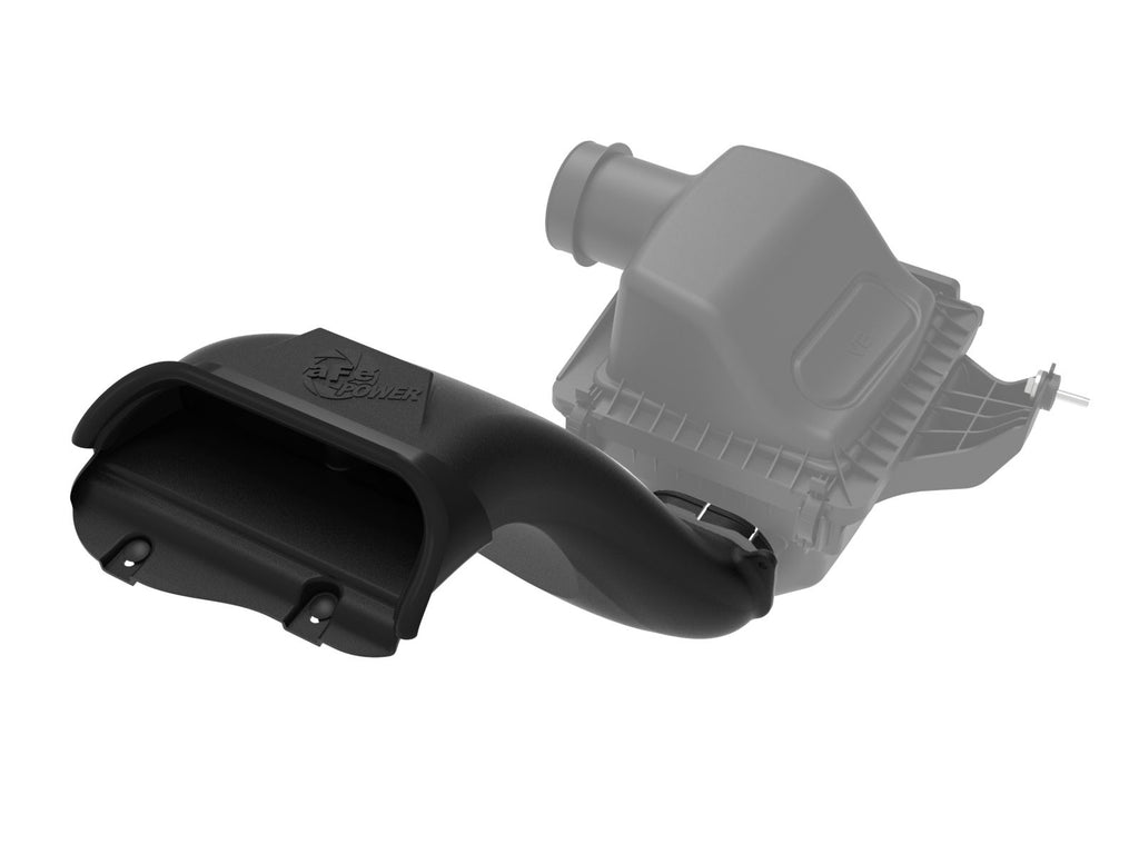 aFe Rapid Induction Dynamic Air Scoop 2021+ Ford F-150V6/V8 - Black - eliteracefab.com