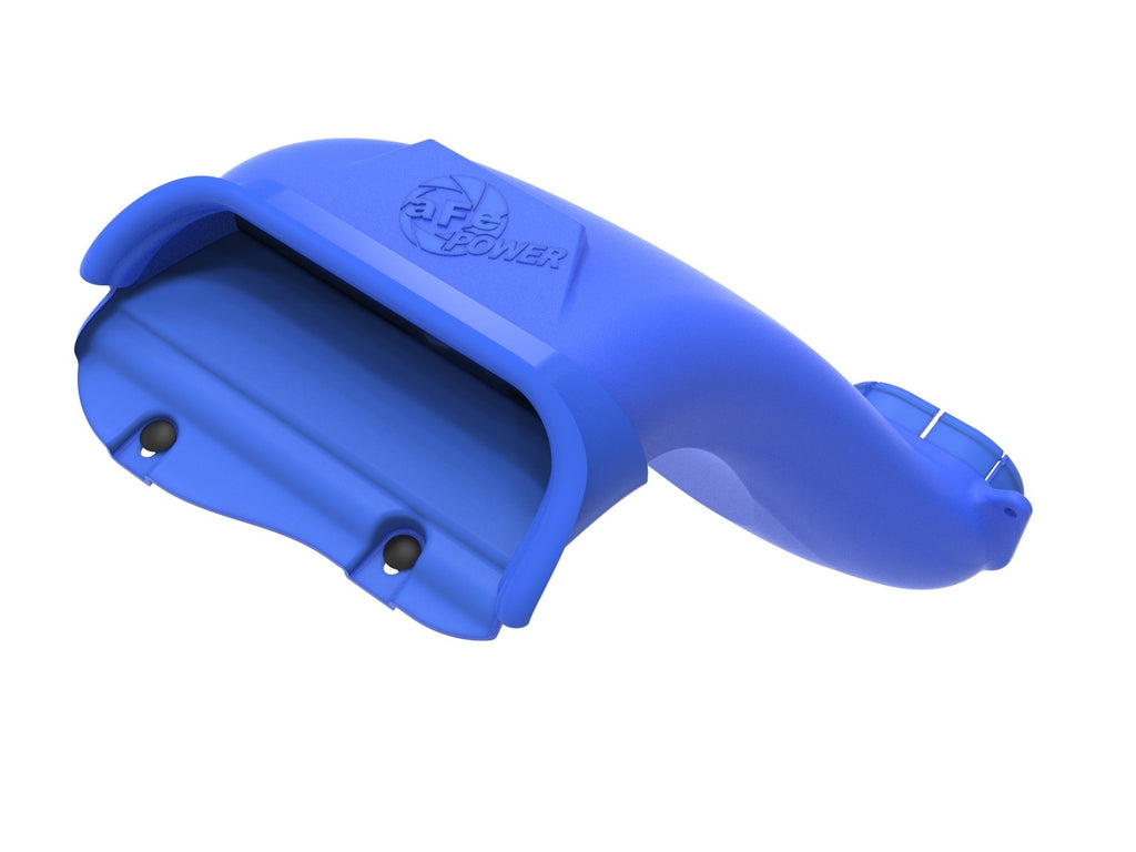 aFe Rapid Induction Dynamic Air Scoop 2021+ Ford F-150V6/V8 - Blue - eliteracefab.com