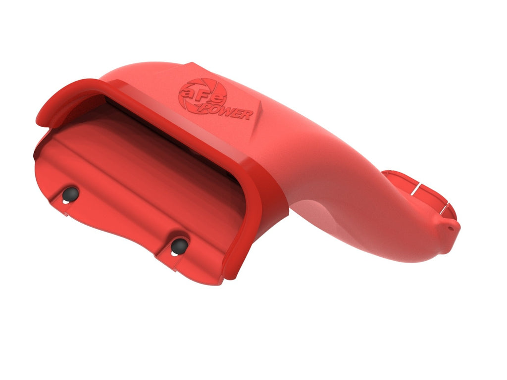 aFe Rapid Induction Dynamic Air Scoop 2021+ Ford F-150V6/V8 - Red - eliteracefab.com