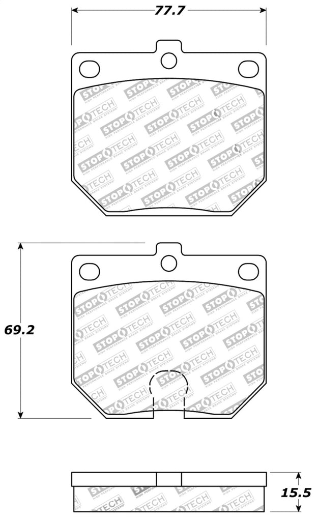 StopTech Street Touring Brake Pads - eliteracefab.com