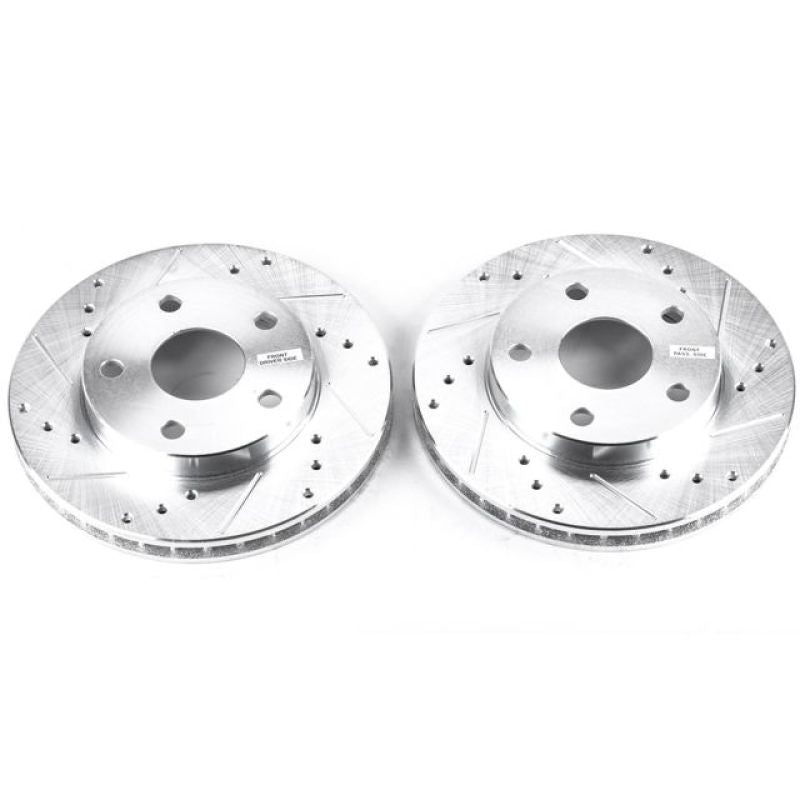Power Stop 91-95 Toyota MR2 Front Evolution Drilled & Slotted Rotors - Pair - eliteracefab.com