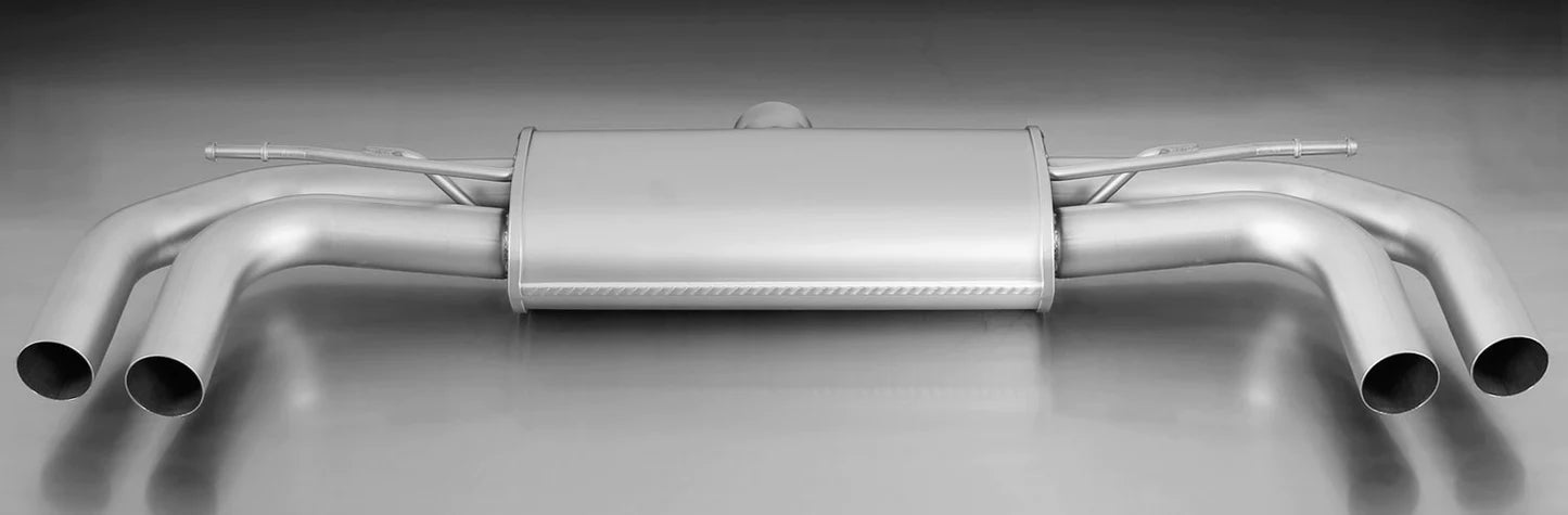 Remus 2012 Audi A3 Sedan 1.4L (CMPA/CPVA/CXSA) Axle Back Exhaust w/Chrome Tail Pipe Set - eliteracefab.com