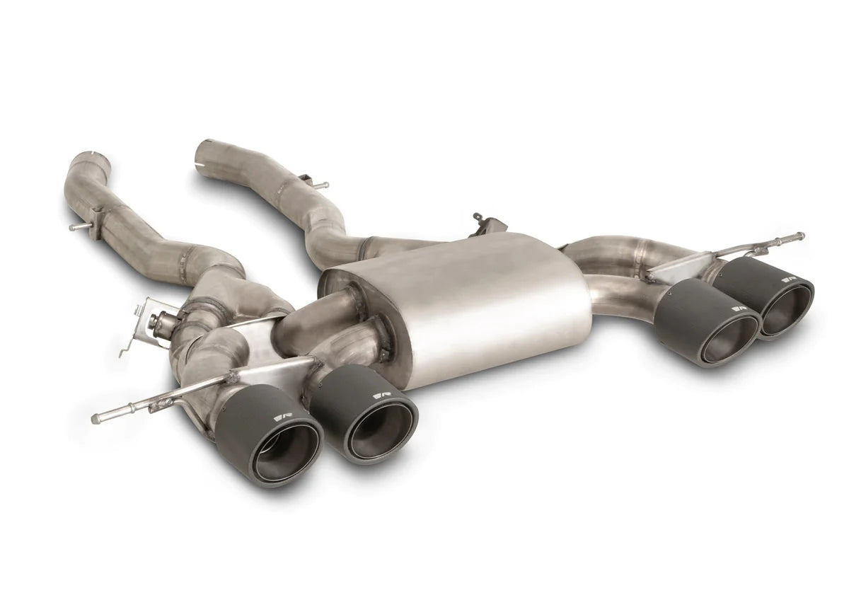 Remus 2018 BMW M2 Competition F87N (S55B30 w/GPF) Axle Back Exhaust w/Carbon Tail Pipe Set - eliteracefab.com