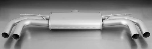 Remus 2012 Audi A3 Sedan 1.4L 90 Axle Back Exhaust w/Connect Tube/Chrome Tail Pipe Set - eliteracefab.com