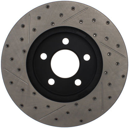 StopTech 03-09 Lincoln Town Car / 03-09 Mercury Grand Marquis Front Left Slotted & Drilled Rotor Stoptech