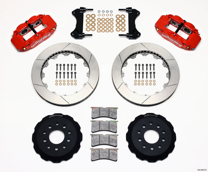 Wilwood Narrow Superlite 6R Front Hat Kit 13.06in Red 98-02 Camaro/Firebird Wilwood