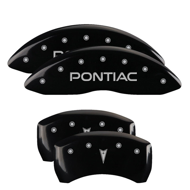 MGP 4 Caliper Covers Engraved Front & Rear MGP Yellow Finish Black Characters 2009 Pontiac G8 MGP