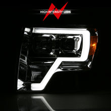 Load image into Gallery viewer, ANZO 2009-2014 Ford F-150 Projector Headlight Plank Style Chrome Amber