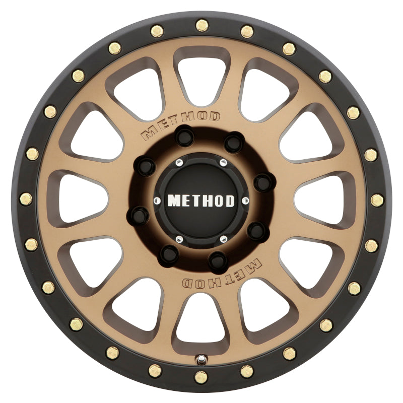 Method MR305 NV HD 18x9 +18mm Offset 8x170 130.81mm CB Method Bronze/Black Street Loc Wheel - eliteracefab.com