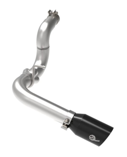 aFe 20-21 Jeep Wrangler Large Bore-HD 3in 304 Stainless Steel DPF-Back Exhaust System - Black Tip aFe