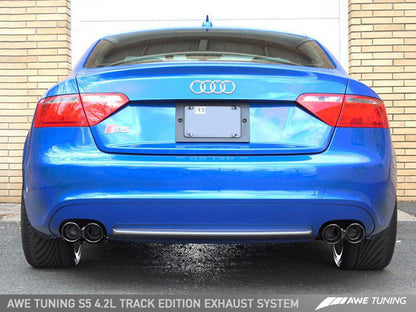 AWE Tuning Audi B8 S5 4.2L Touring Edition Exhaust System - Diamond Black Tips AWE Tuning