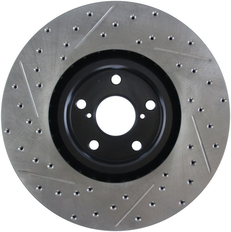 STOPTECH 14 LEXUS IS SLOTTED & DRILLED FRONT LEFT ROTOR, 127.44184L - eliteracefab.com