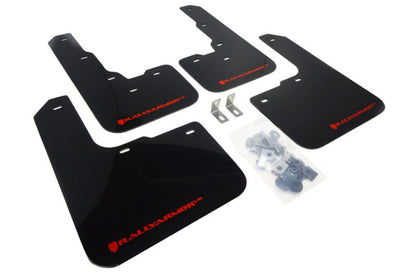 Rally Armor 2013-2016 Dodge Dart UR Black Mud Flap w/ Red Logo - eliteracefab.com