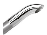 Borla Universal Polished Tip Single Round Turndown/Turnout (inlet 2 1/4in. Outlet 2 1/4in)