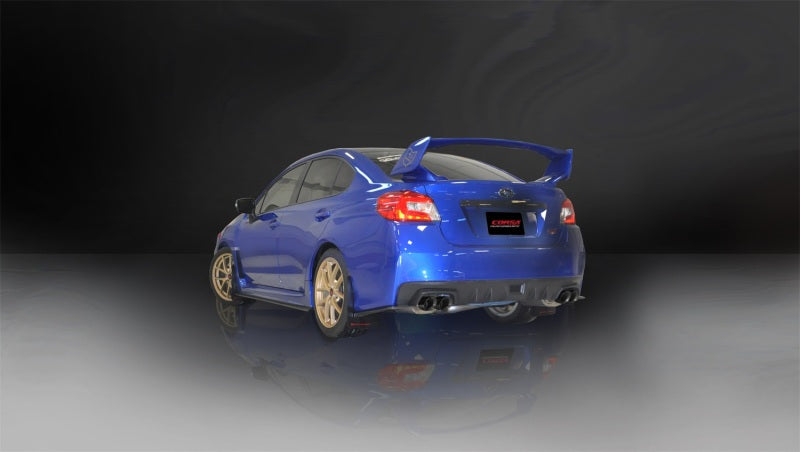 Corsa 2015 Subaru WRX Cat Back Exhaust, Black Quad 3.5in Tips *Sport* - eliteracefab.com