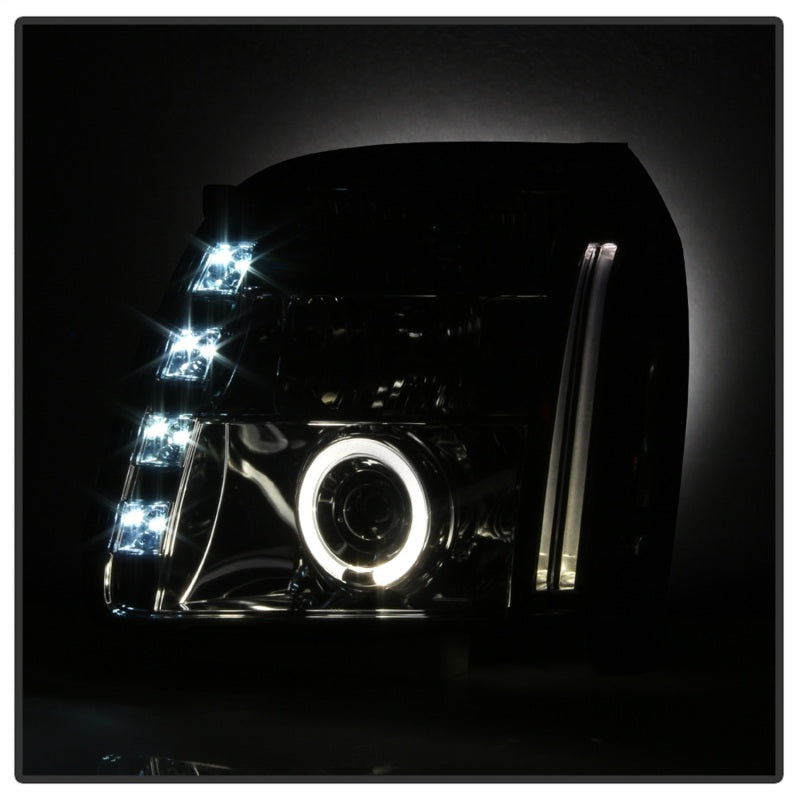 Spyder GMC Yukon 07-14/Yukon Denali 07-14 Projector Headlights LED Halo LED Smke PRO-YD-GY07-HL-SM - eliteracefab.com