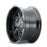 Mayhem 8111 Flywheel 20x10 / 8x165.1 BP / -19mm Offset / 125.2mm Hub Black w/ Milled Spokes Wheel