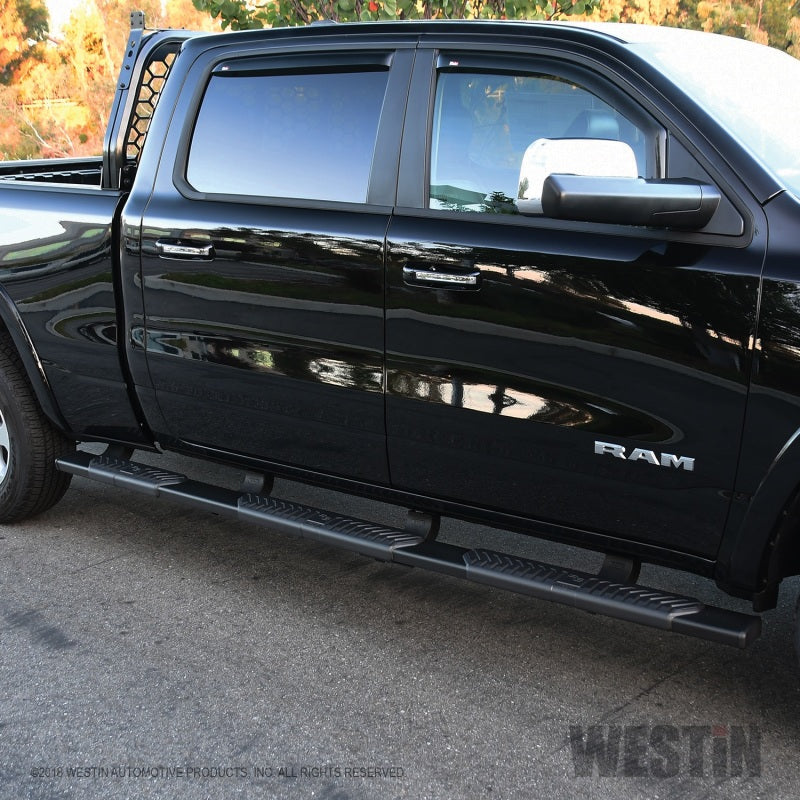 Westin 19-21 Ram 1500 Crew Cab R5 M-Series Wheel-to-Wheel Nerf Step Bars - Black - eliteracefab.com