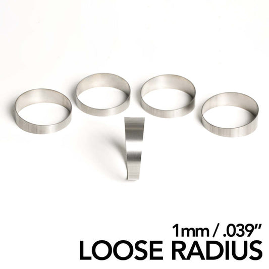 Ticon 2.13in Titanium Pie Cut 2D Loose Radius 1mm/.039in (5 Pack)