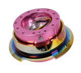 NRG Quick Release Gen 2.8 Pink Body Neo Chrome Ring - SRK-280PK-MC