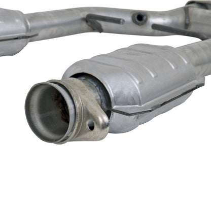 BBK 96-04 Mustang 4.6 GT / Cobra Short Mid H Pipe w Catalytic Converters 2-1/2 For Long Tube Headers - eliteracefab.com