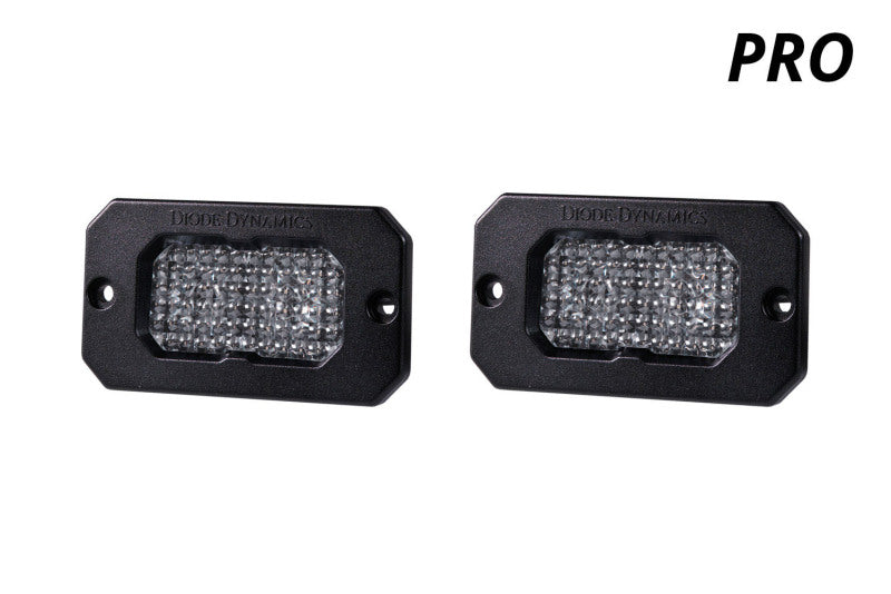 Diode Dynamics Stage Series 2 In LED Pod Pro - White Fog Flush WBL (Pair)