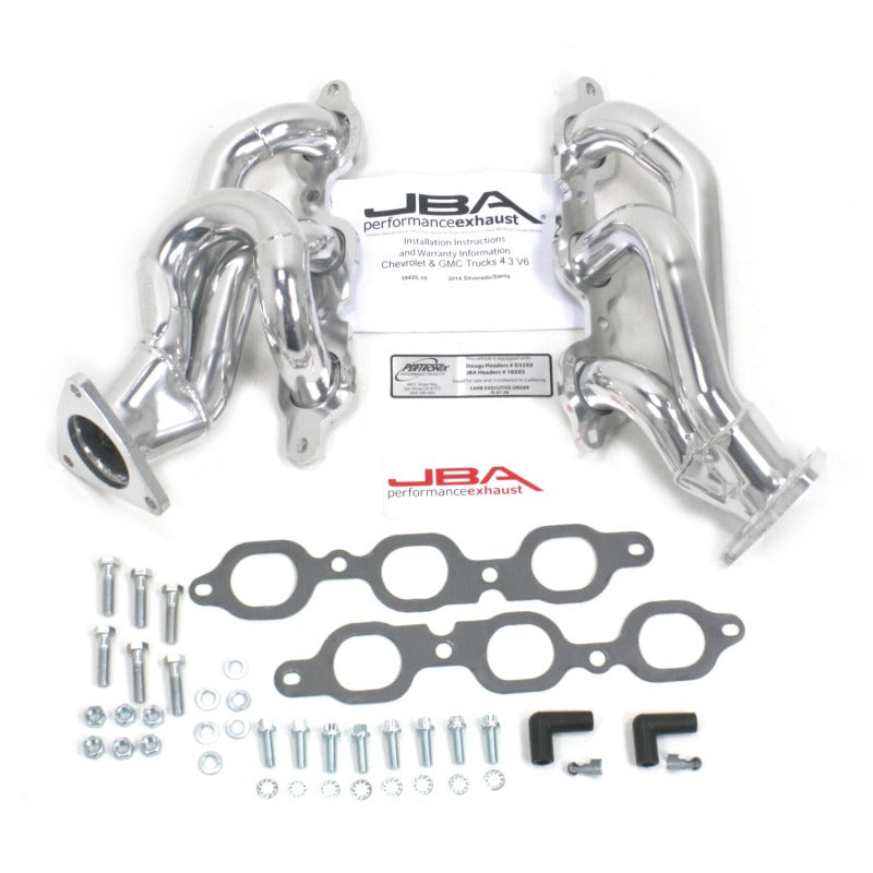 JBA 14-20 GM Truck 4.3L V6 1-5/8in Primary Silver Ctd Cat4Ward Header JBA