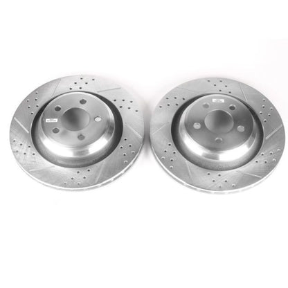 Power Stop 05-10 Chrysler 300 Rear Evolution Drilled & Slotted Rotors - Pair - eliteracefab.com