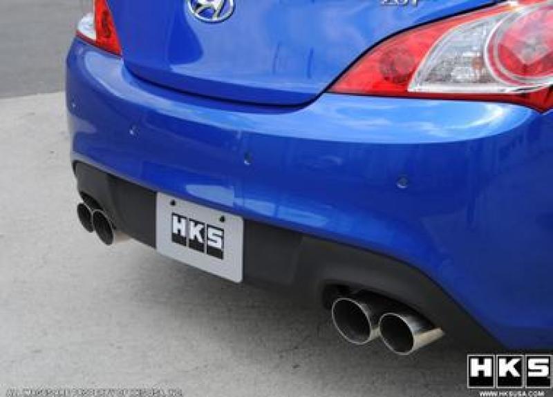 HKS 10+ Genesis V6 & 2.0L Turbo Legamax Premium Rear Section Exhaust (OVERSIZED SHIPPING) - eliteracefab.com