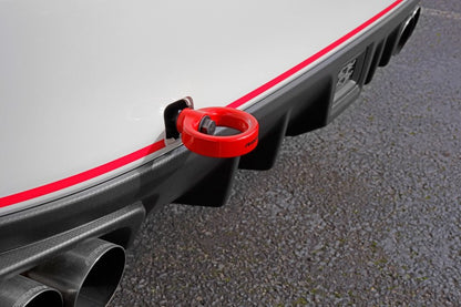 Perrin 15-19 Subaru WRX/STI Tow Hook Kit (Rear) - Red - eliteracefab.com