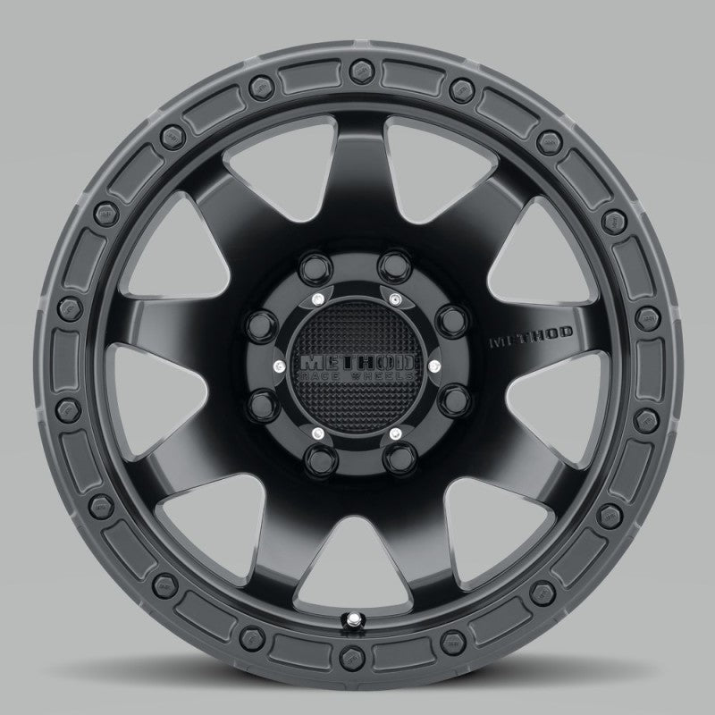 Method MR317 20x9 +18mm Offset 8x180 130.81mm CB Matte Black Wheel - eliteracefab.com