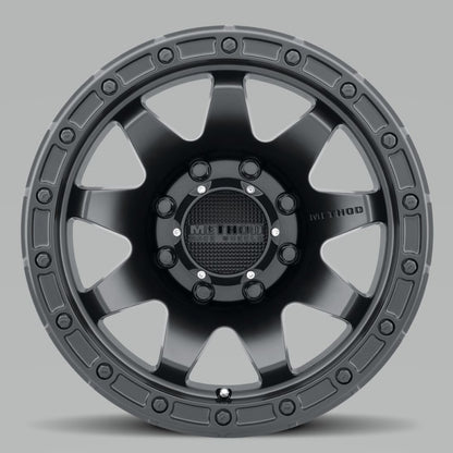 Method MR317 20x9 +18mm Offset 8x6.5 130.81mm CB Matte Black Wheel - eliteracefab.com