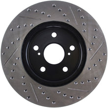 Load image into Gallery viewer, STOPTECH 02 LEXUS ES 250/300/330/350 / 05-07 TOYOTA AVALON SLOTTED &amp; DRILLED RIGHT FRONT ROTOR, 127.44125R - eliteracefab.com