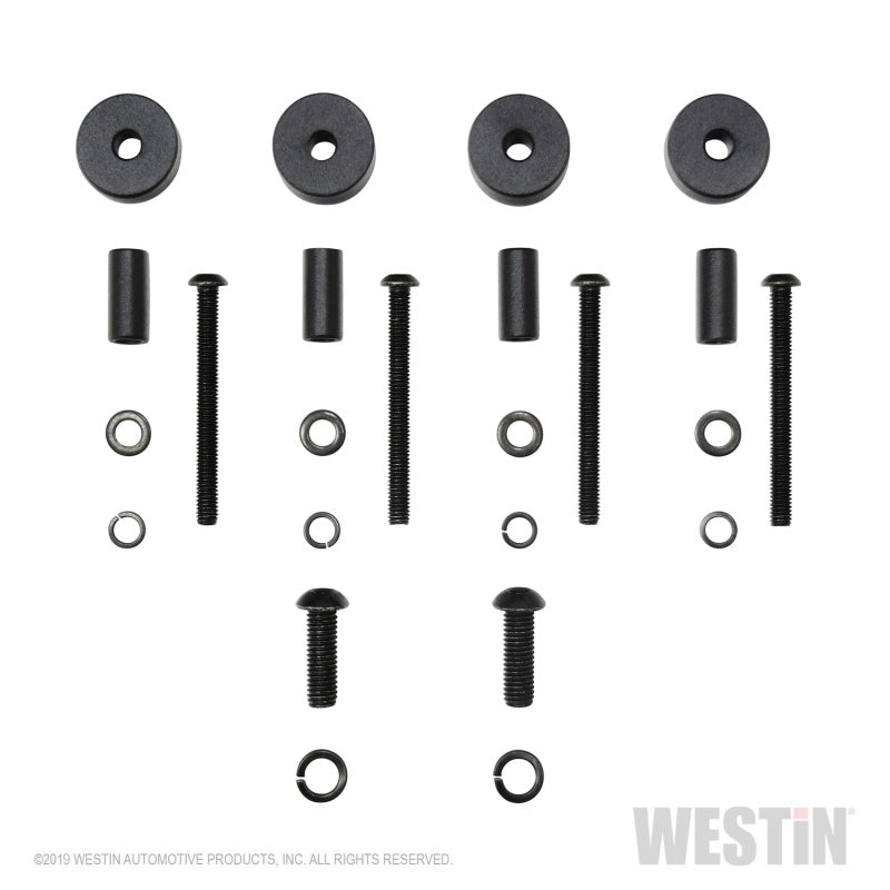 Westin 18-20 Jeep Wrangler / 2020 Gladiator LED Cowl Mount - Textured Black - eliteracefab.com