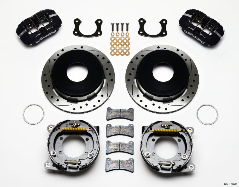 Wilwood Dynapro Low-Profile 11.00in P-Brake Kit Drilled New Big Ford 2.50in Offset Wilwood