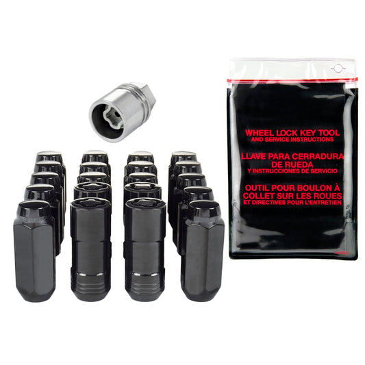 McGard M14x2.0 Black 5 Lug Install Kit Cone Seat - 16 Lugs - 84517
