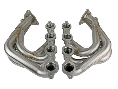 aFe Twisted 304SS Header 2020 Chevy Corvette (C8) 6.2L V8 - Brushed - eliteracefab.com