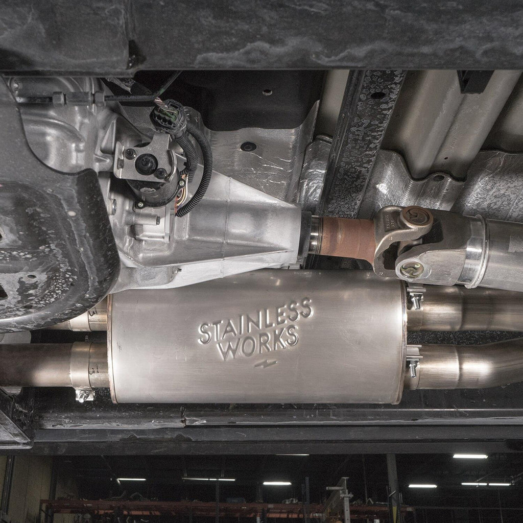 STAINLESS WORKS Catback Exhaust Legend Series Polished Tip Ford F250 | 350 7.3L 2020-2021 - eliteracefab.com