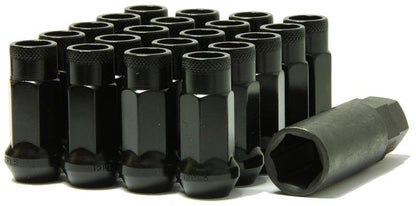 WHEEL MATE MUTEKI SR48 OPEN END LUG NUTS – BLACK 12×1.50 48MM - eliteracefab.com