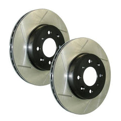 STOPTECH POWER SLOT 05-09 TOYOTA TACOMA/03-09 4 RUNNER SLOTTED RIGHT FRONT CRYO ROTOR, 126.44129CSR - eliteracefab.com
