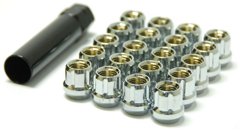 WHEEL MATE MUTEKI OPEN END LUG NUTS – CHROME 12×1.25 - eliteracefab.com