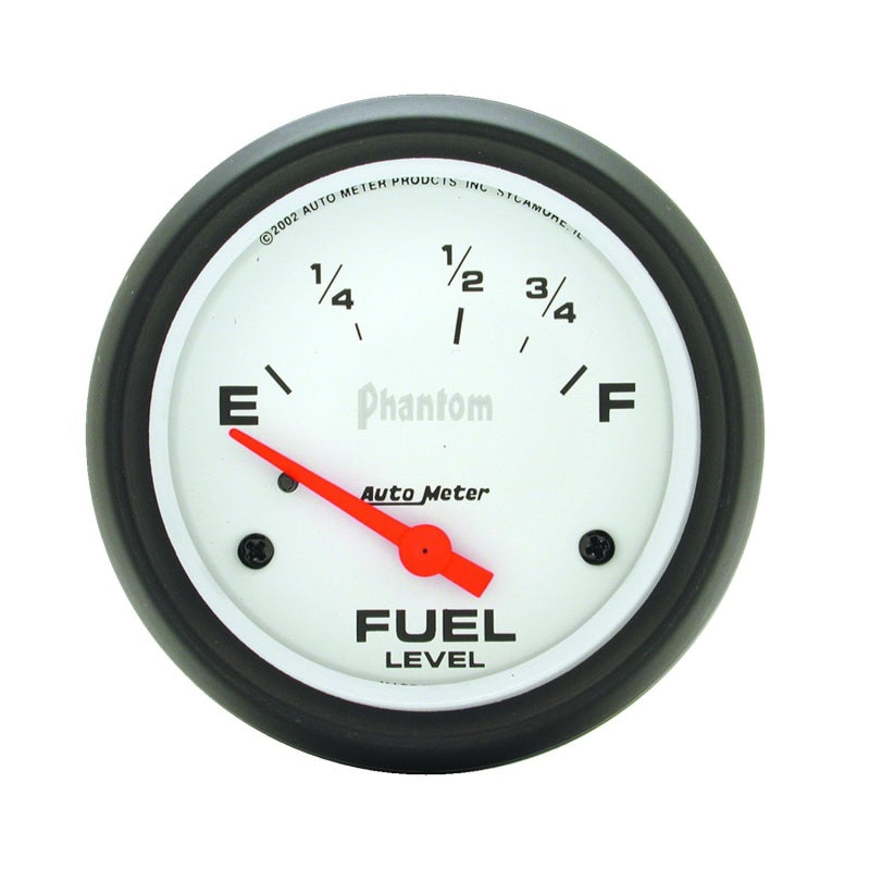 AutoMeter Gauge Fuel Level 2-5/8in. 73 Ohm(e) to 10 Ohm(f) Elec Phantom 5815