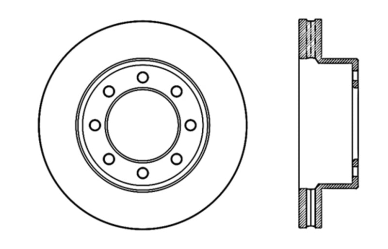 StopTech Slotted & Drilled Sport Brake Rotor Stoptech