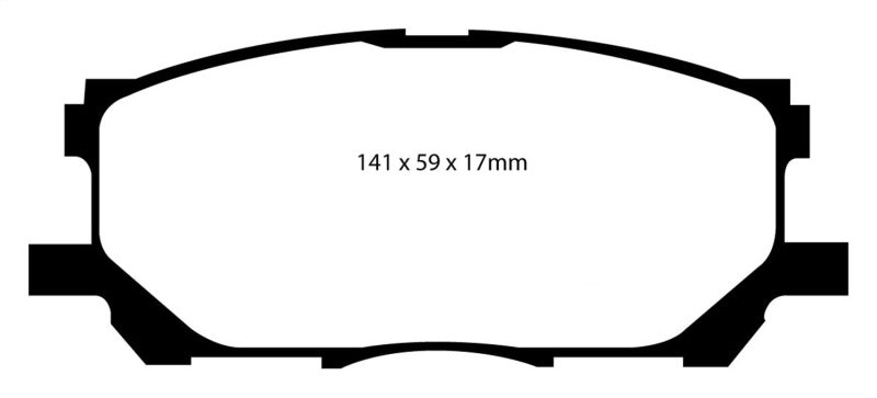 EBC 04-07 Lexus RX330 3.3 Greenstuff Front Brake Pads - eliteracefab.com