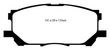 Load image into Gallery viewer, EBC 04-07 Lexus RX330 3.3 Greenstuff Front Brake Pads - eliteracefab.com