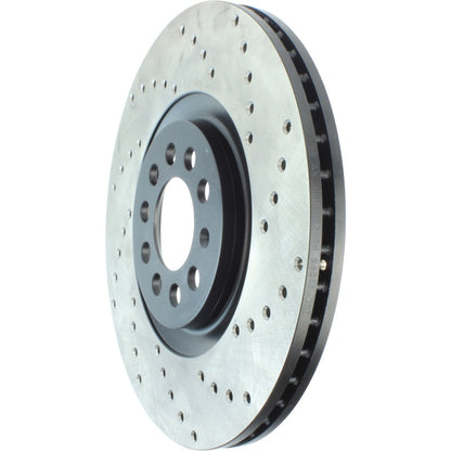 StopTech 00-06 Audi TT Quattro / 03/04-12/04 VW Jetta Left Front Drilled CRYO-STOP Rotor Stoptech