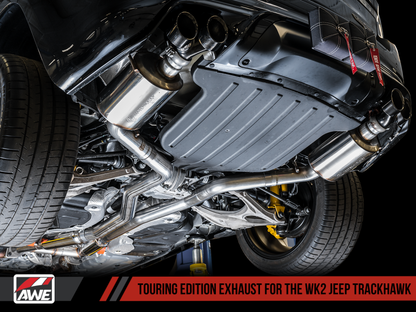 AWE Tuning 2020 Jeep Grand Cherokee SRT/Trackhawk Touring Edition Exhaust - Use w/Stock Tips - eliteracefab.com