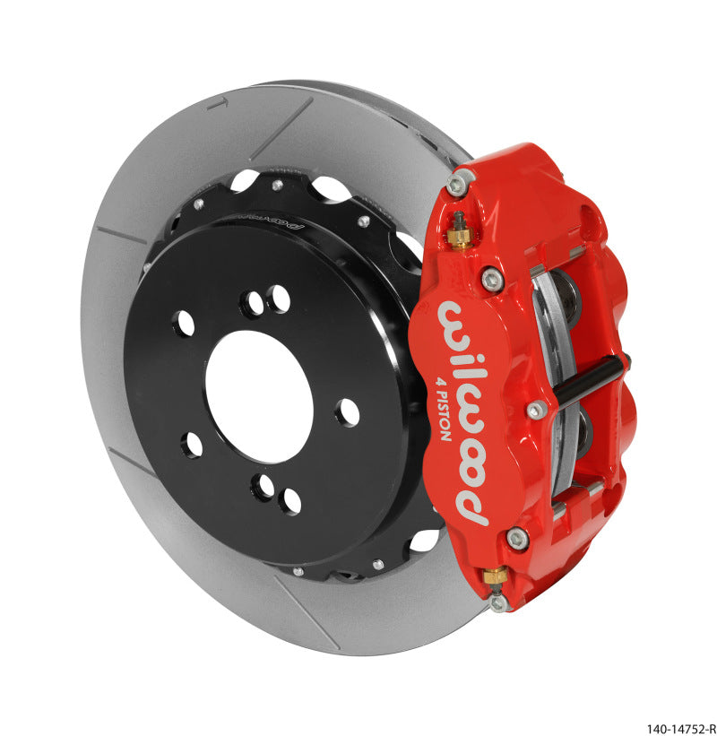 Wilwood Narrow Superlite 4R Rear Kit 12.88in Slotted Red 00-06 BMW M3 E46 Wilwood