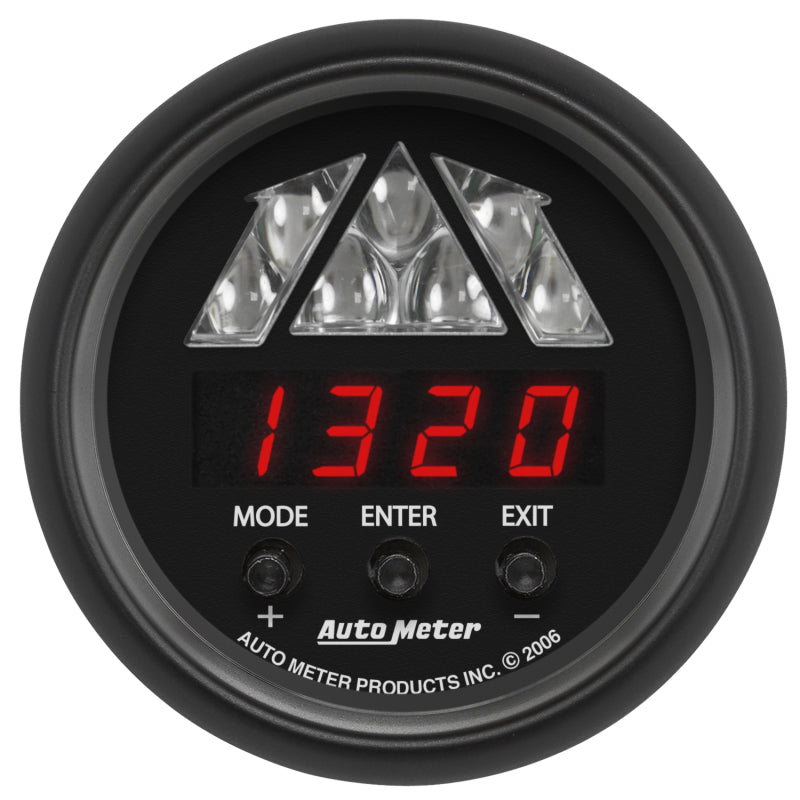 Autometer Z-Series 2-1/16in Tachometer Digital 16000 RPM w/ LED Shift Light - eliteracefab.com