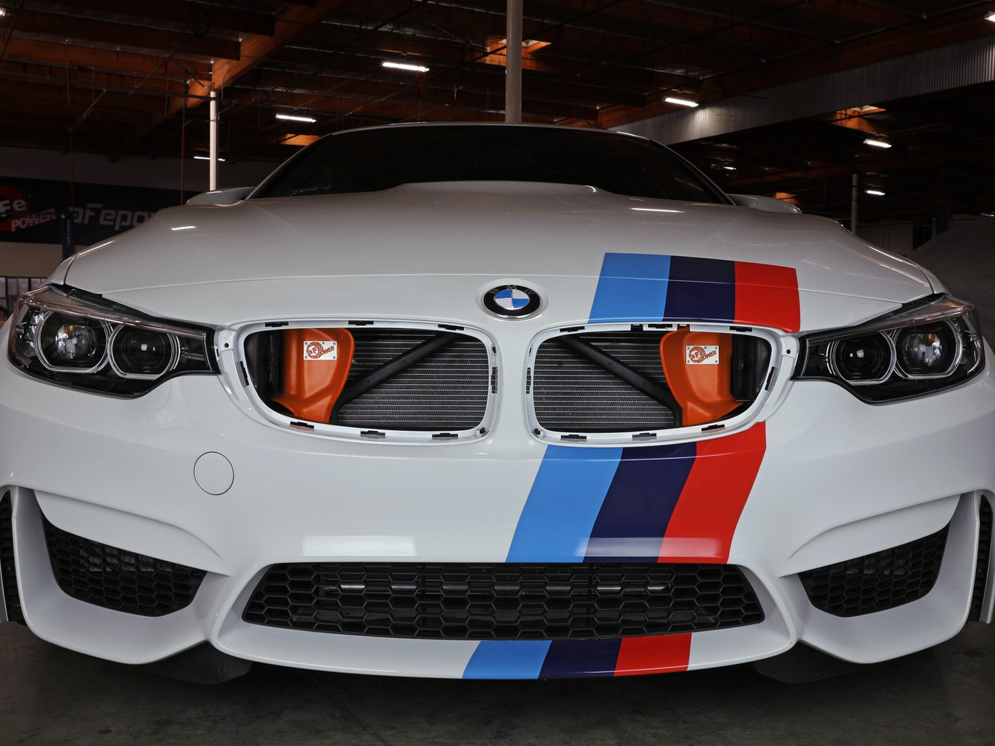 aFe Magnum FORCE Dynamic Air Scoop 15-18 BMW M3/15-20 M4 - Orange - eliteracefab.com